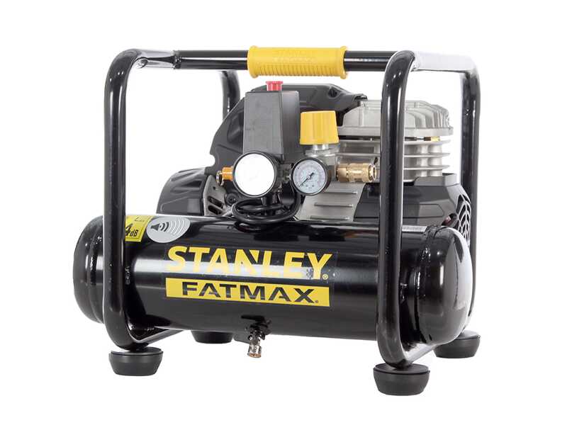 Stanley Vento rollcage OL244/6 PCM - Elektrischer Kompressor mit Wagen - Motor 1.5 PS - 24 Lt oilles