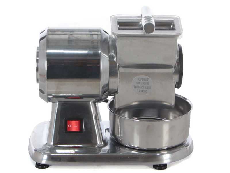 Elektrische Tisch-K&uuml;chenreibe Speedy New aus Aluminiumdruckguss - Motor 260 W - Basis aus Aluminium