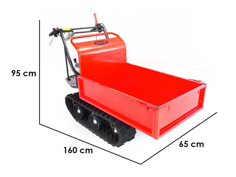 Raupendumper AMA TAG300T mit ausdehnbarer Mulde - Tragf&auml;higkeit 300 Kg