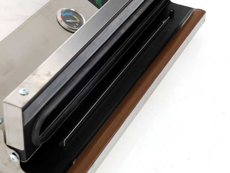Vakuumierger&auml;t MINI Euro 360 EDELSTAHL + Vakuummeter - Schwei&szlig;leiste 37 cm