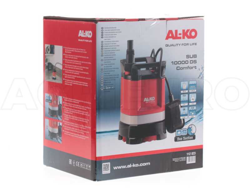 Elektrische Tauchpumpe f&uuml;r Klarwasser AL-KO SUB 10000 DS Comfort - Schlauchanschluss 38-25
