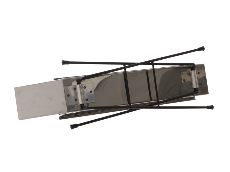 Cruccolini Inox 75 cm - Lammspie&szlig;e-Kohlegrill - Kochfl&auml;che 70 x 10 cm