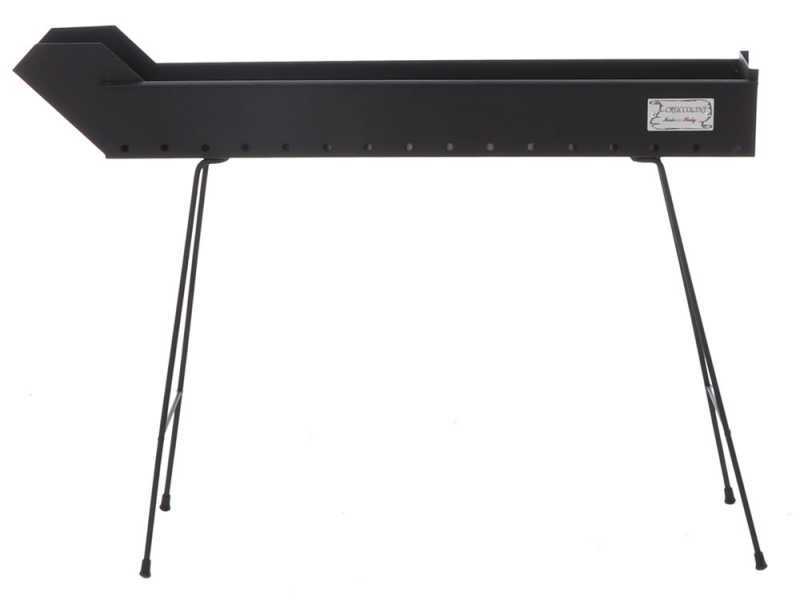 Cruccolini BA14 - Lammspie&szlig;e-Kohlegrill aus Schmiedeeisen 80 - Kochfl&auml;che 80x11 cm