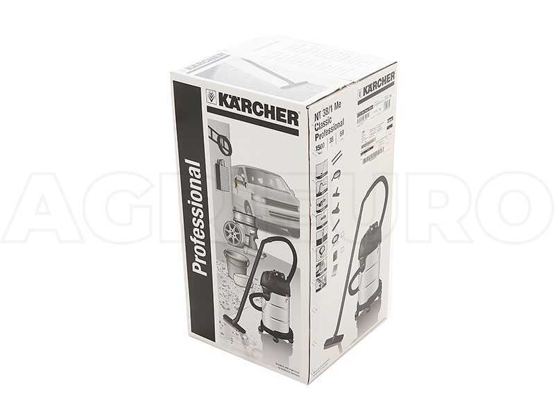 K&auml;rcher Pro NT 38/1 Me Classic - Staub- und Fl&uuml;ssigkeitssauger- Beh&auml;lter 38 l, Aufnahmeleistung 1500 W