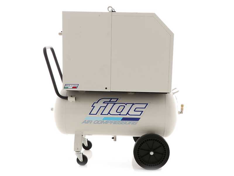 FIAC Silent AB90/360M &ndash; Einphasen-Elektroluftkompressor mit Riemenantrieb &ndash; 3-PS-Motor &ndash; 90 Liter