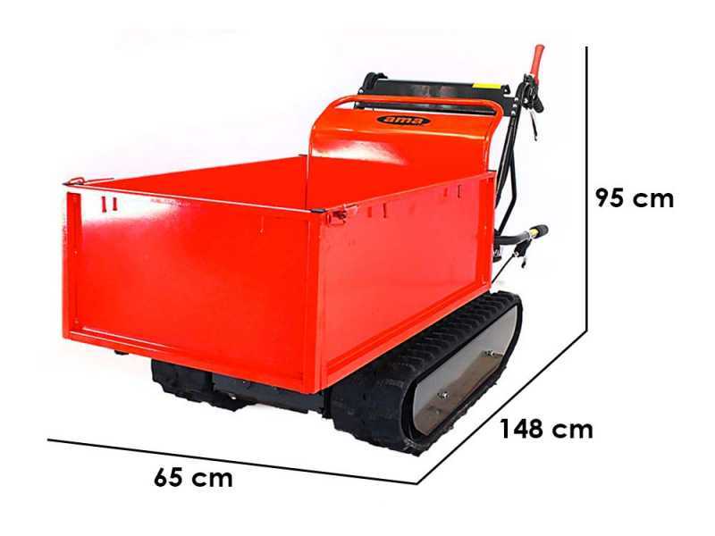 Raupendumper AMA TAG500T mit ausdehnbarer Mulde, Tragf&auml;higkeit 500 Kg