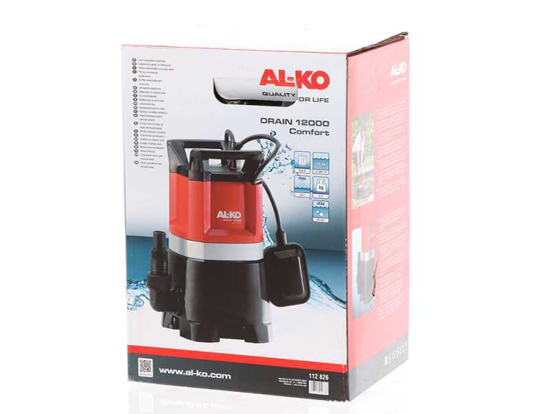 Elektrische Tauchpumpe f&uuml;r Schmutzwasser AL-KO DRAIN 12000 Comfort 850W - Anschluss 38-25