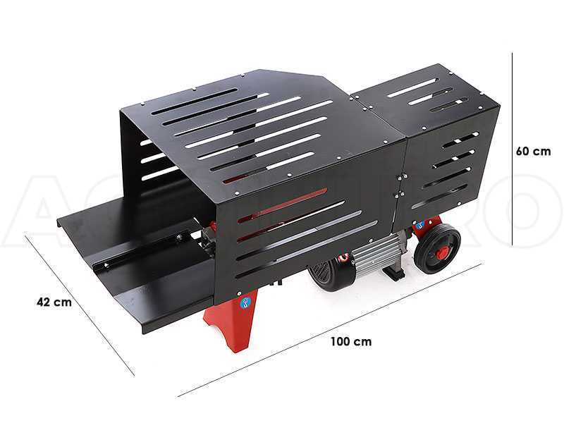 GeoTech SPHE 4 - Liegender Holzspalter mit Elektromotor - Spaltkraft 4 T