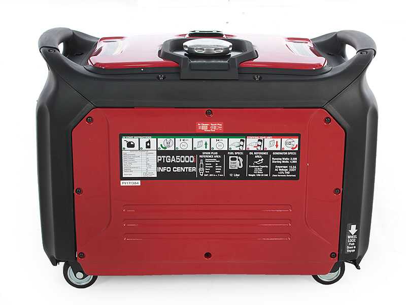 GeoTech Pro PTGA 5000i - Leiser Inverter-Stromerzeuger 4 kW - Dauerleistung 3.5 kW - 230V + ATS
