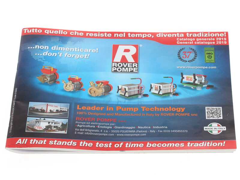 Rover Dispenser Novax 25 M &ndash; Elektrische Umf&uuml;llpumpe aus oxidationsbest&auml;ndiger Legierung &ndash; 0,6 PS