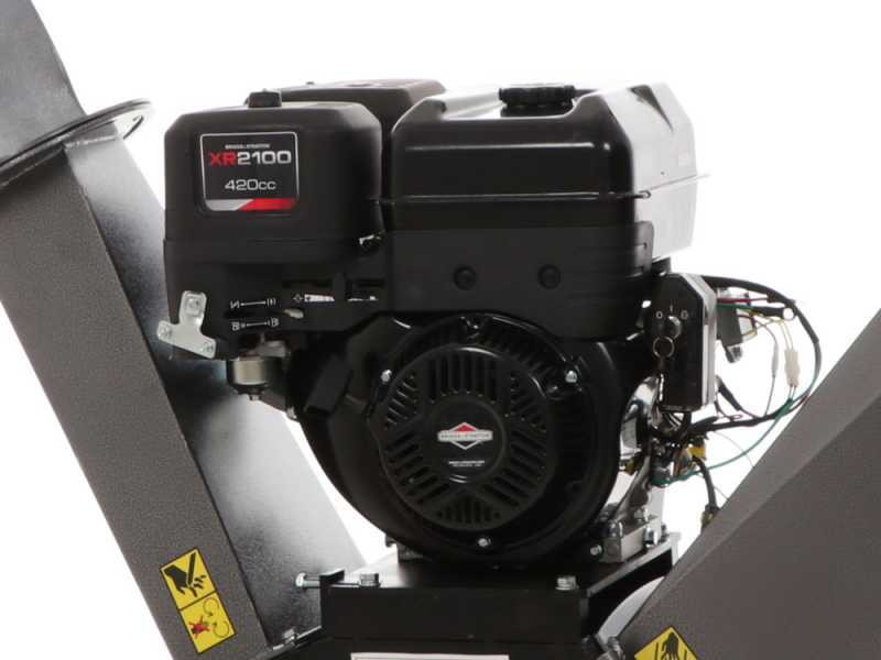 BlackStone BC 1500 BSE - Profi Benzin H&auml;cksler - Motor B&amp;S XR2100 mit 13.5 PS