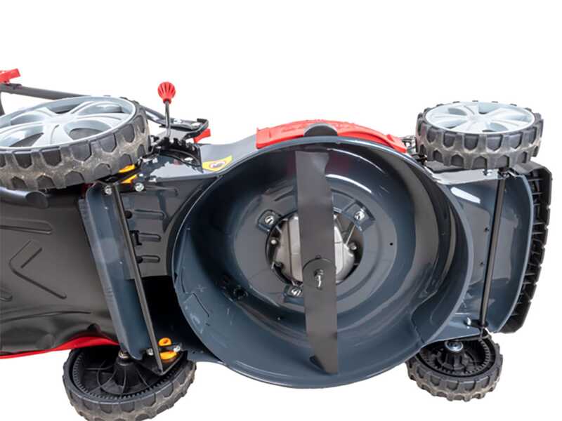 Rasenm&auml;her zum Schieben Ama NRS 465T Benzinmotor - 4in1: Sammeln, Mulchen, Seiten- und Heckauswurf