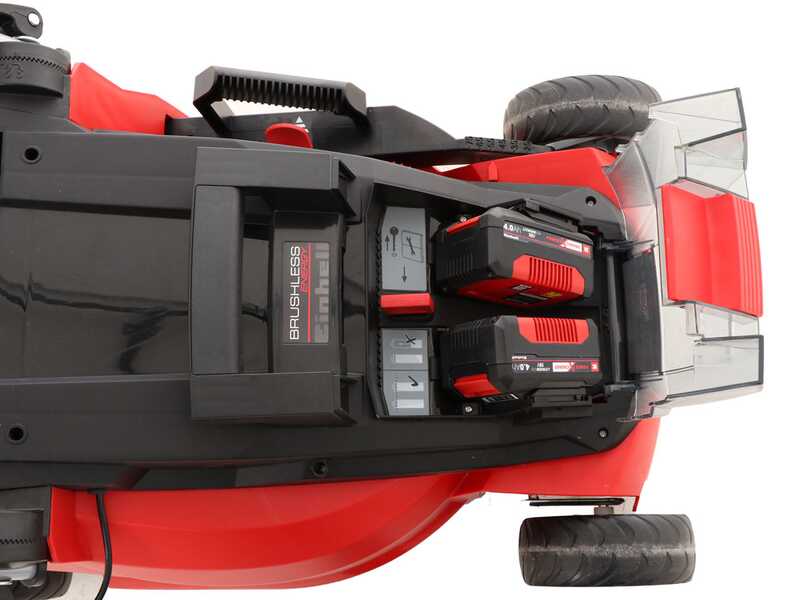 Akku Rasenm&auml;her Einhell GE-CM 43 Li - 2x Batterien 18V/4Ah - max. Schnittbreite 43 cm