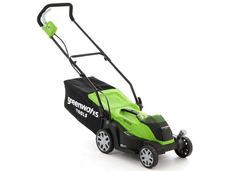 Akku Rasenm&auml;her Greenworks G40LM35 40V - Schnittbreite 35 cm - Batterie 4Ah