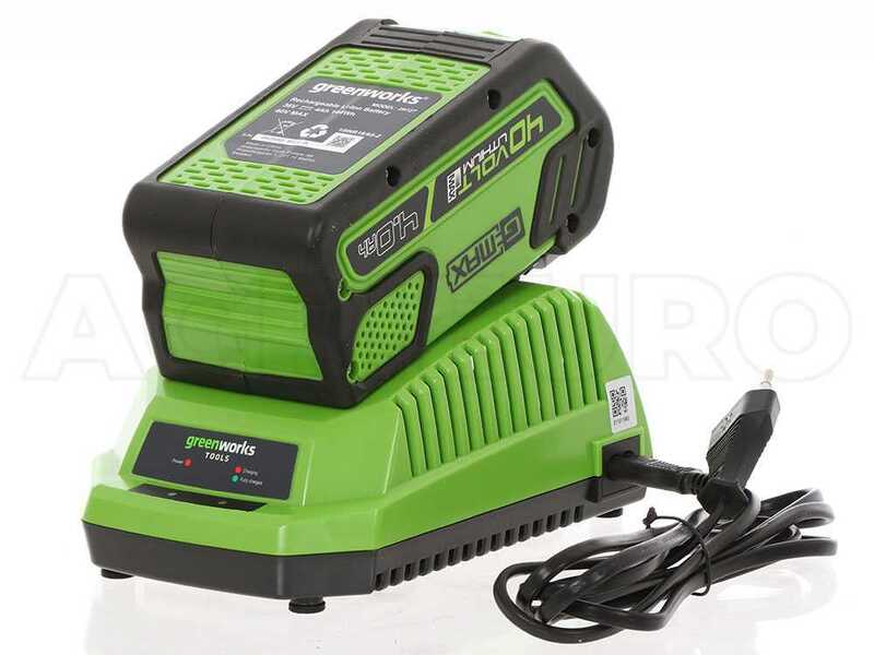 Akku Rasenm&auml;her Greenworks G40LM35 40V - Schnittbreite 35 cm - Batterie 4Ah