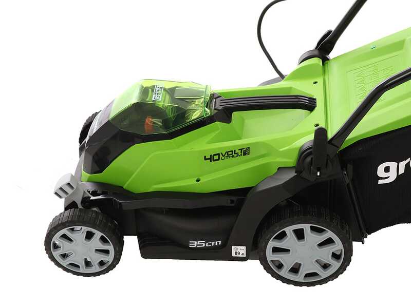 Akku Rasenm&auml;her Greenworks G40LM35 40V - Schnittbreite 35 cm - Batterie 4Ah