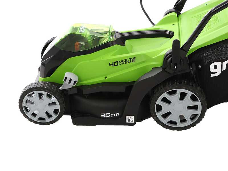 Akku Rasenm&auml;her Greenworks G40LM35 40V - Schnittbreite 35 cm - Batterie 4Ah