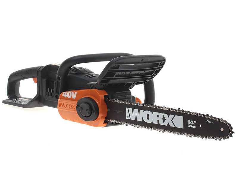 Akku Kettens&auml;ge WORX WG384E.9 - Schwert 35 cm - 2 BATTERIEN 2x20V NOTWENDIG - SOLO - OHNE AKKU UND LADEGER&Auml;T