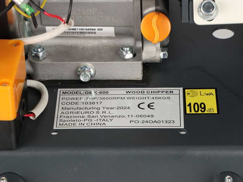 BlackStone GBK 600 - Benzin H&auml;cksler , Benzin Motor 7 PS