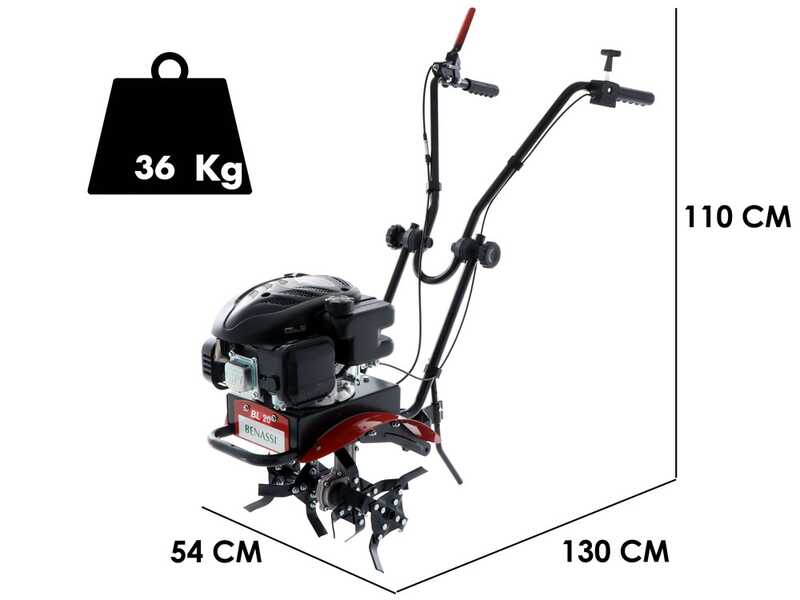 Motorhacke Benassi BL 20 mit 4-Takt Benzinmotor Loncin 140 ccm