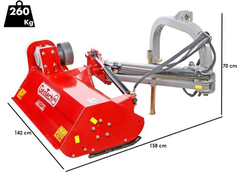 GeoTech-Pro AKF130 - B&ouml;schungsm&auml;her f&uuml;r Traktoren - leichte Reihe