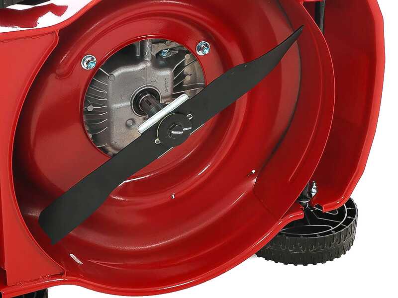 Benzin Rasenm&auml;her GeoTech S41-130 B - zum Schieben 2in1: Fangkorb + Heckauswurf