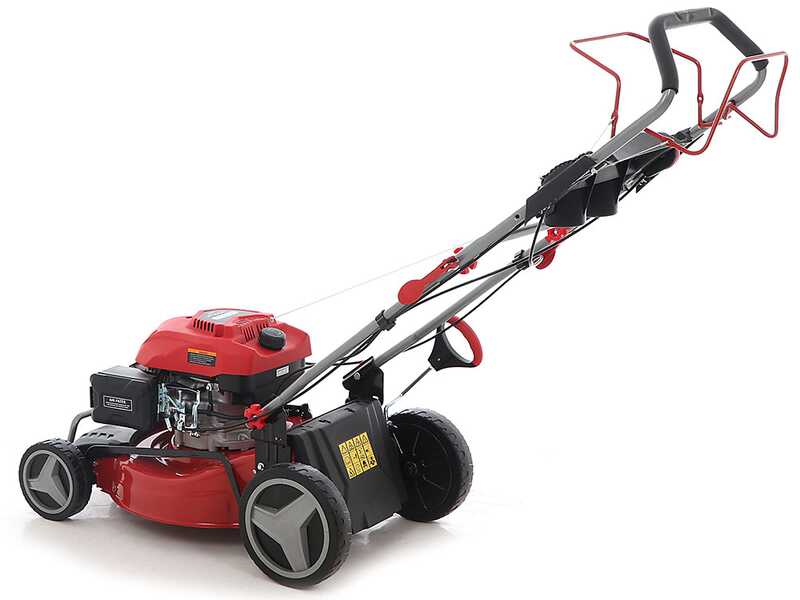 Benzin Rasenm&auml;her mit Radantrieb GeoTech Pro S46-175 BMSGW - 173cc - 4in1