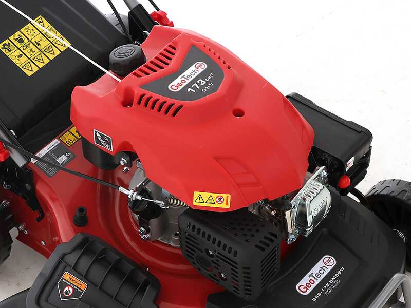 Benzin Rasenm&auml;her mit Radantrieb GeoTech Pro S46-175 BMSGW - 173cc - 4in1