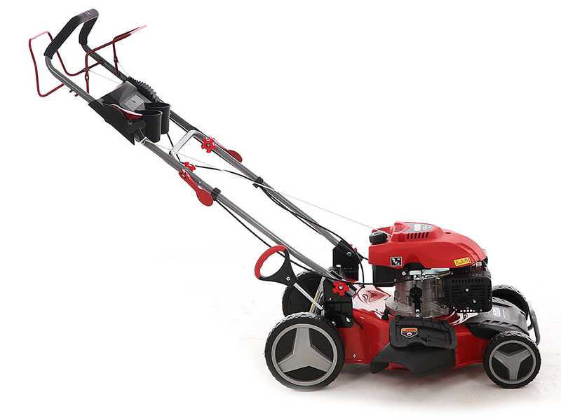 Benzin Rasenm&auml;her mit Radantrieb GeoTech Pro S46-175 BMSGW - 173cc - 4in1