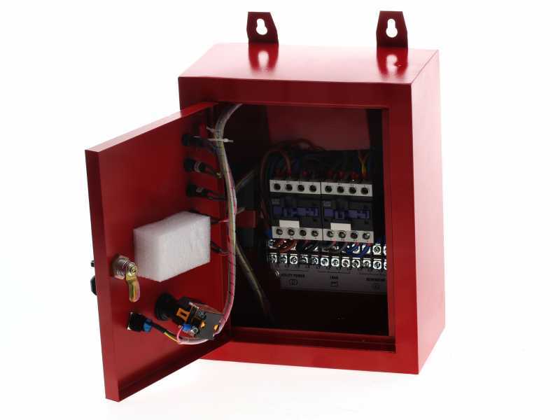 GeoTech Pro GGP 6500 ESA - Benzin-Stromerzeuger mit R&auml;dern und AVR-Regelung und Elektrostarter 5.4 kW - Dauerleistung 5 kW - 230V + ATS