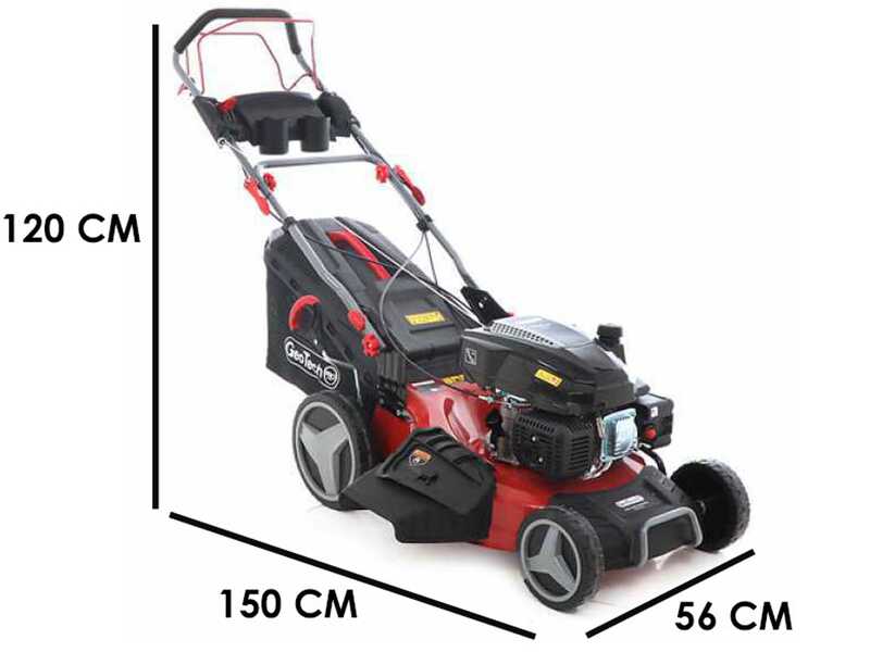 Rasenm&auml;her mit Radantrieb GeoTech Pro S53-225 BMSGW - 224ccm - 4in1 - mit Messer 53cm