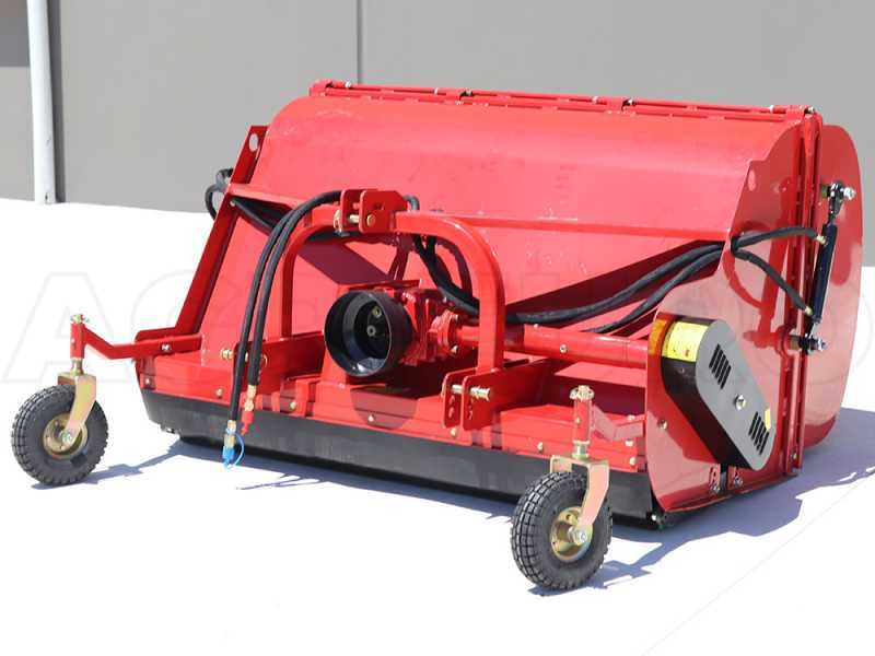 Mulcher f&uuml;r Traktor mit Fangsack GeoTech Pro CFL160 - Wiesenmulcher