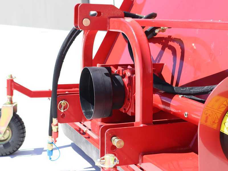 Mulcher f&uuml;r Traktor mit Auffangbeh&auml;lter GeoTech Pro CFL120 - Wiesenmulcher