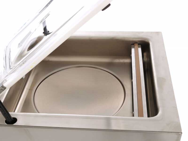 Kammervakuumierer AgriEuro 3700 Top Edelstahl - Schwei&szlig;leiste 35 cm 