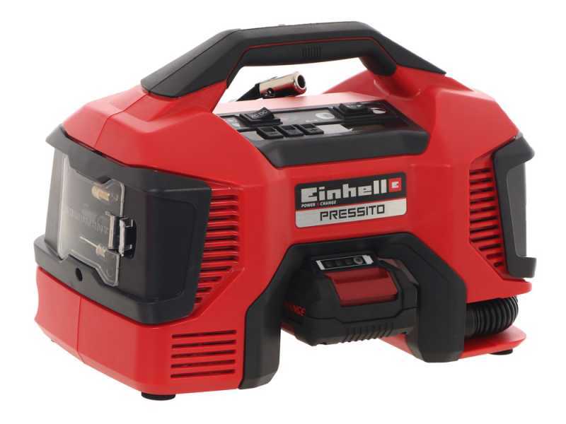 Einhell PRESSITO TE-AC 18/11 LiAC - Kompakter, batteriebetriebene, tragbare Kompressor - 2.5Ah 18V
