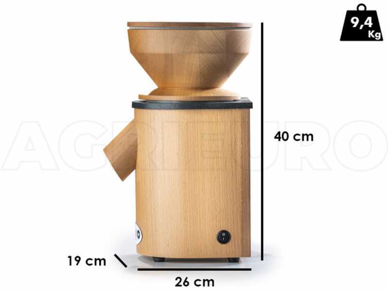 Mockmill Professional 200 - Getreidem&uuml;hle aus Buche und HI-MACS - 600W