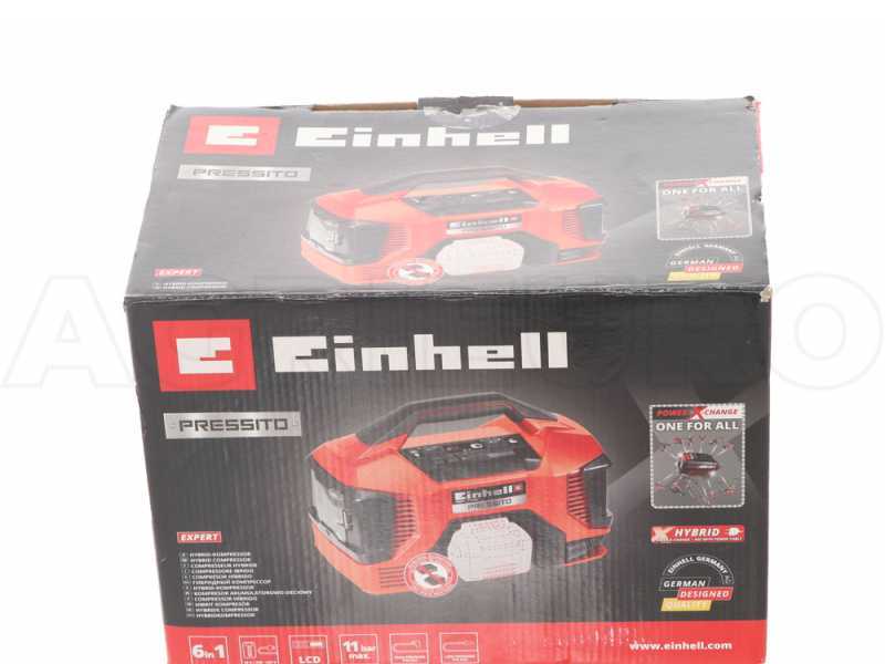 Einhell PRESSITO TE-AC 18/11 - Kompakter, tragbarer Akku Kompressor - OHNE AKKU UND LADEGER&Auml;T