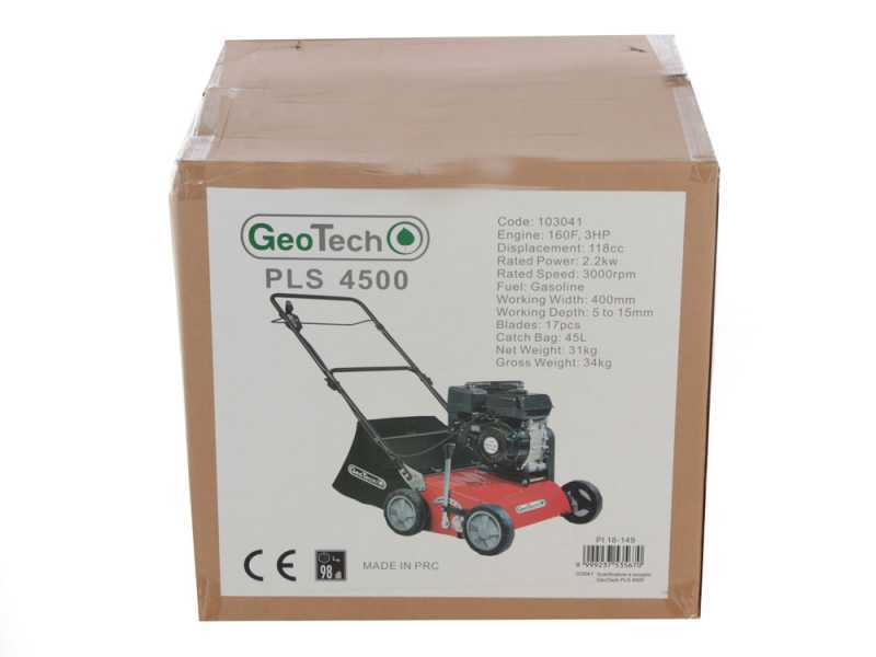 Benzin Vertikutierer GeoTech Pro PLS 6000 Evo - 5 PS - Fangsack