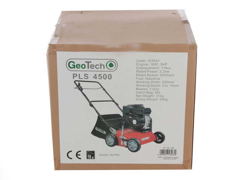 GeoTech-Pro PLS 6000 Evo &ndash; Benzin Rasenl&uuml;fter mit festen Messern &ndash; Motor Ducar DH212
