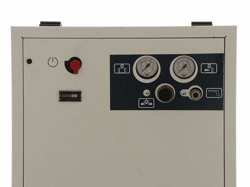 Elektro Kompressor auf Wagen FIAC Silent AB200/360T  - dreiphasig - mit Riemen - 3 PS