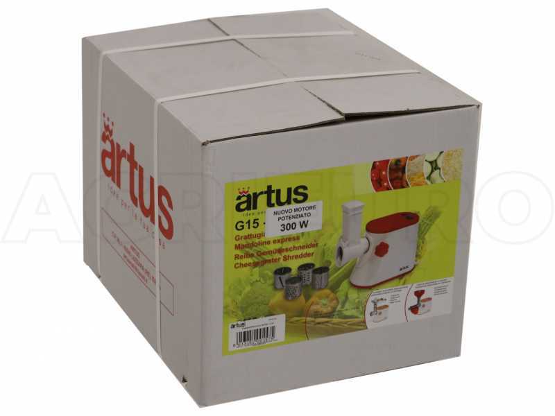 ARTUS G15 - Mehrzweckreibe - im Lieferumfang 4 ausziehbare Walzen -  Leistung 300W