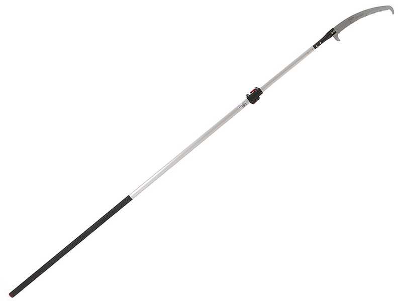 Gebogene Asts&auml;ge 430 mm auf ovalem Teleskopschaft aus Aluminium 4 m Archman Art. 24+109
