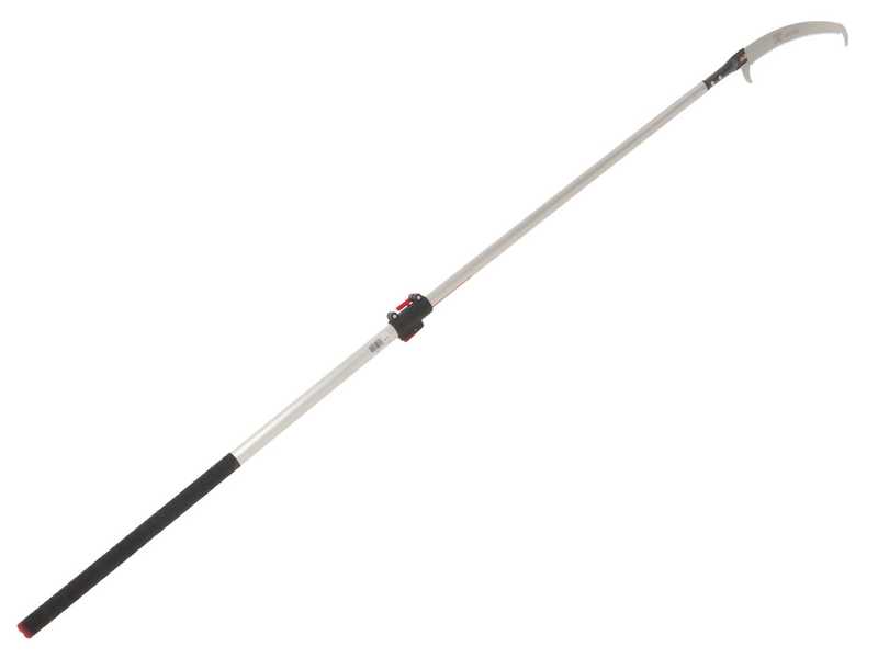 Gebogene Hands&auml;ge 430 mm auf ovalem Teleskopschaft aus Aluminium 2 m Archman Art. 25+109