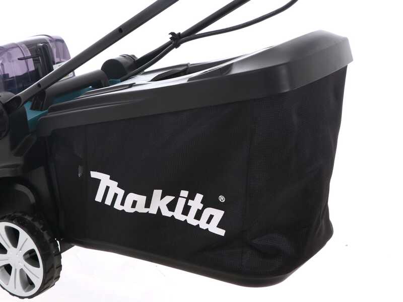 Makita DLM432PT2 - Akku Rasenm&auml;her 2 X  5 Ah - Fangkorb - cm 43