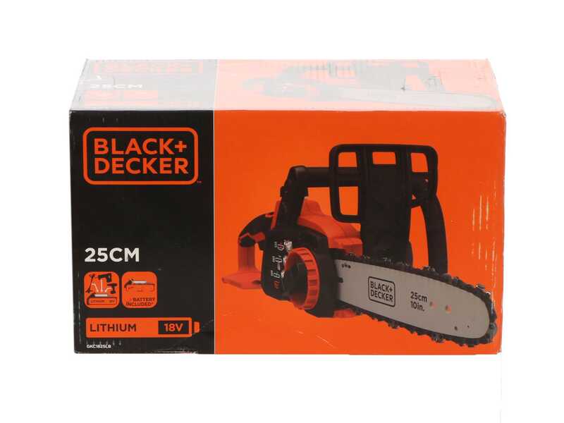 Black &amp; Decker GKC1825L20-QW -  Elektro Kettens&auml;ge - Akku 18V 2Ah + Gratis 18-V-Akku 2 Ah