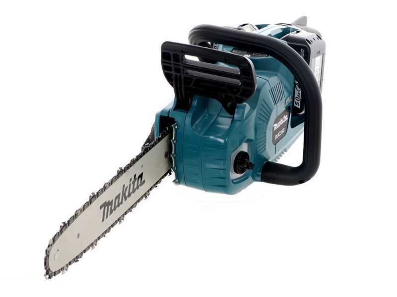 Akku Kettens&auml;ge Makita DUC353Z - 2 Akkus 5Ah 18V und Akkuladeger&auml;t im Lieferumfang