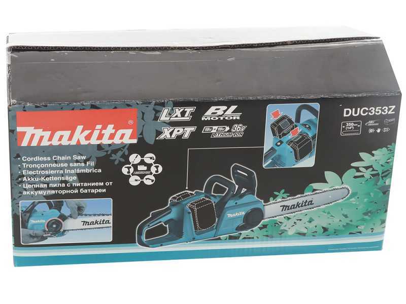 Akku Kettens&auml;ge Makita DUC353Z - 2 Akkus 5Ah 18V und Akkuladeger&auml;t im Lieferumfang