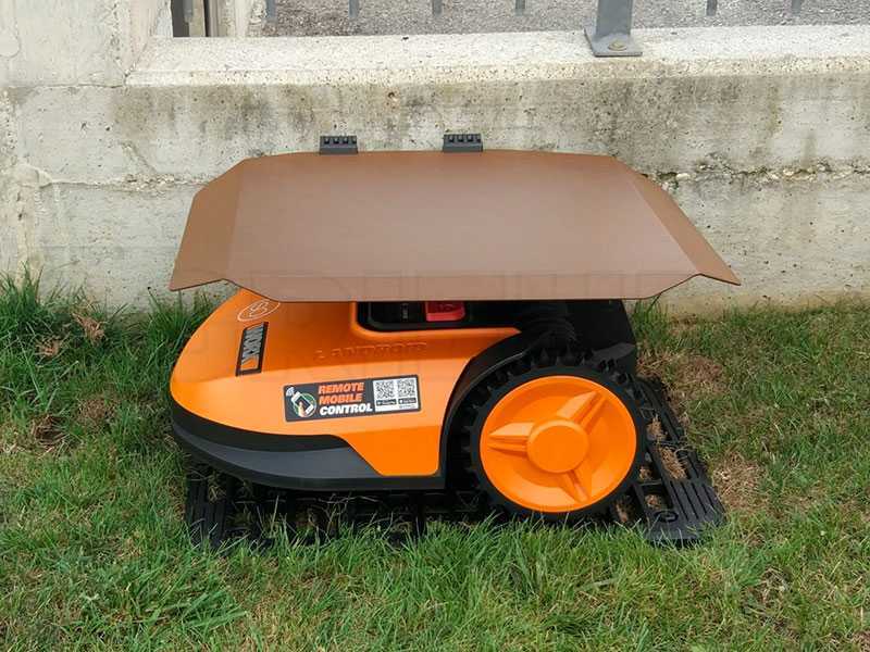 Schutzgeh&auml;use f&uuml;r M&auml;hroboter WORX LANDROID L - Corten-lackiertes Aluminium