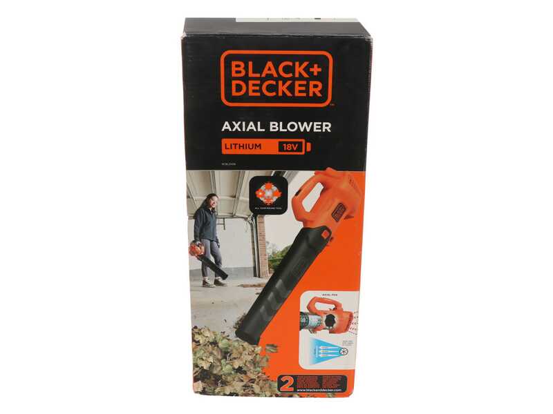 Axial Laubbl&auml;ser BCBL200L-QW Black &amp; Decker - Lithium-Batterie 18V 2Ah + Gratis 18-V-Akku 2 Ah