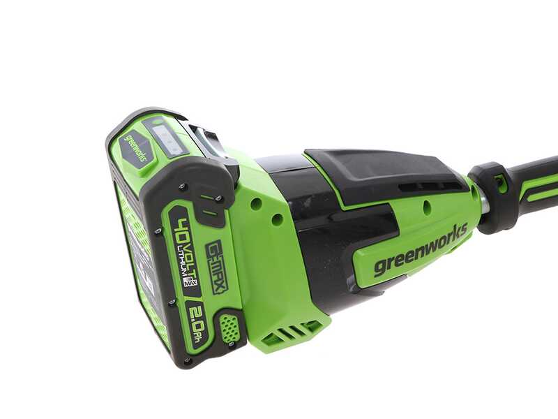 Akku-Astkettens&auml;ge Greenworks G40PSF 40V - mit Schultergurt und Teleskopschaft - AKKU UND LADEGER&Auml;T NICHT IM LIEFERUMFANG ENTHALTEN